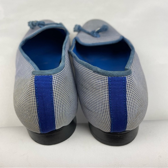 Hadleigh's Blue White Tassel Detail Loafers * STAINED * 36.5 US 6.5 - Picture 6 of 7